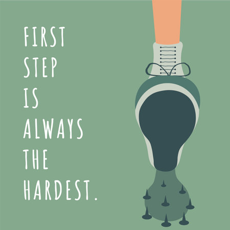 First Step Vector Illustration Graphicのイラスト素材
