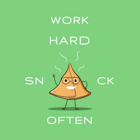 WORK HARD Vector Illustration Graphicのイラスト素材