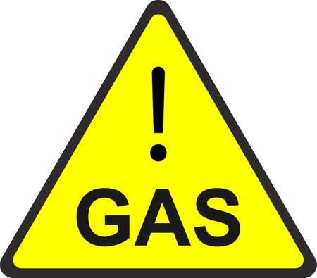 Beware of combustible materials. Danger zone..A warning sign in the form of a yellow triangle. Vector image isolated on a white background.のイラスト素材