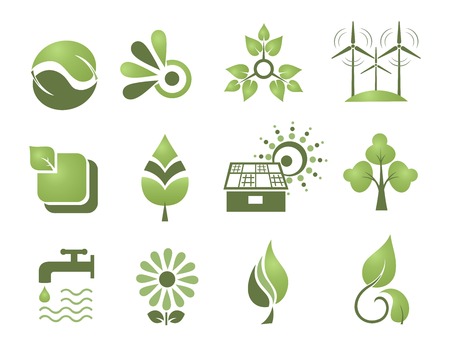 Set of design elements. Environment.のイラスト素材