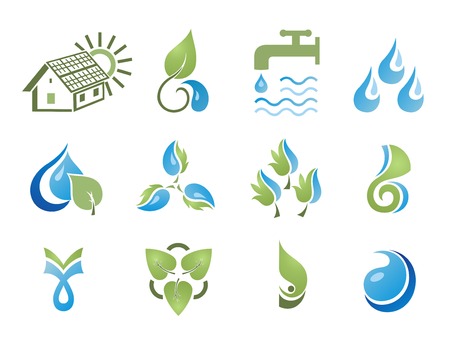 Set of design elements. Environment.のイラスト素材