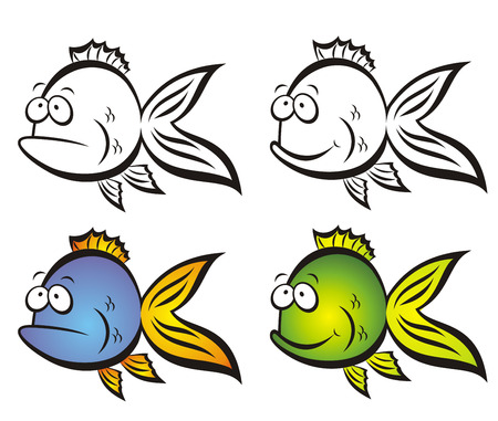 	Funny fish.のイラスト素材