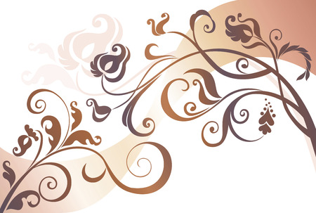 Floral design. のイラスト素材