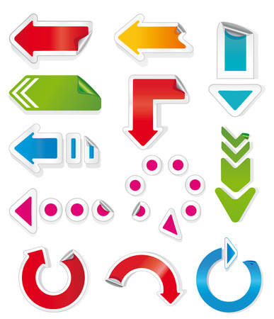 Colorful arrows.のイラスト素材