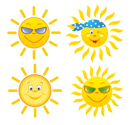 Suns. Set.のイラスト素材