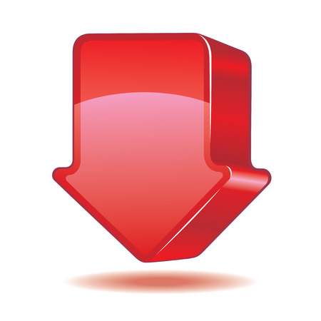 Beautiful red arrow.のイラスト素材