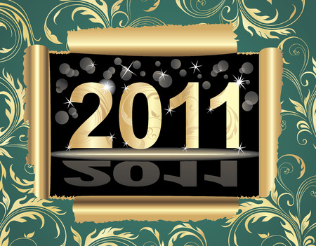 	Greeting card. New year.のイラスト素材