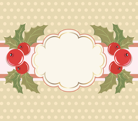 	Christmas background with a frame.のイラスト素材