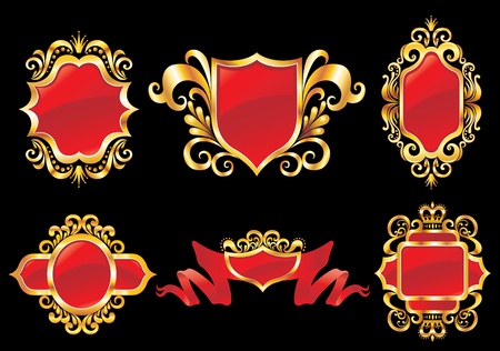 Set of design elements or banners. のイラスト素材