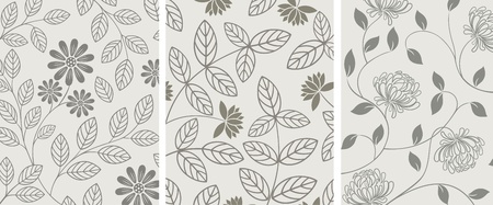 Floral background. Set.のイラスト素材