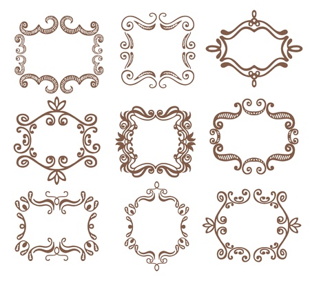 Vintage  frame. Set.のイラスト素材