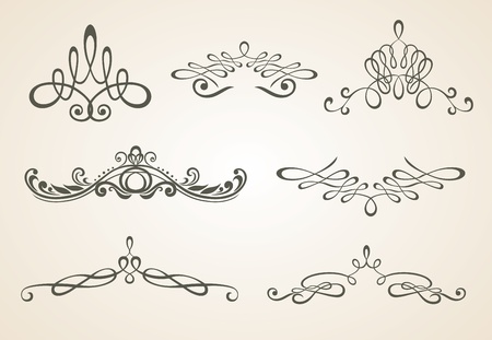 Design elements and page decoration. Set. のイラスト素材