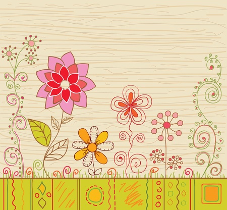 Floral background. のイラスト素材