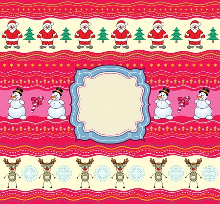 Christmas greeting cardのイラスト素材