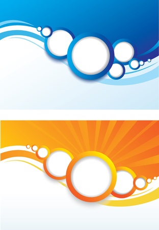 Set of Abstract Color Background. のイラスト素材