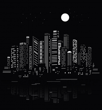 Abstract City Silhouette のイラスト素材