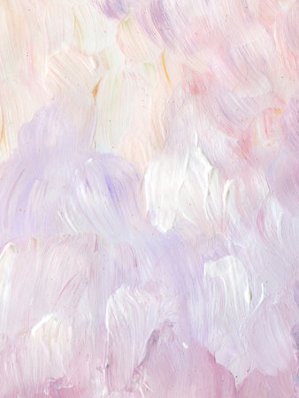 Hand Painted Acrylic Texture. Abstract Pastel Background.の写真素材