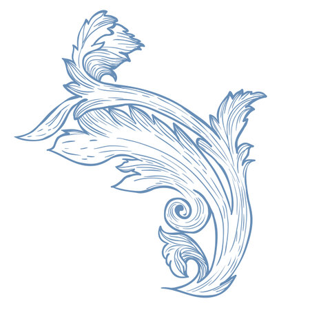 Vector Illustration of Vintage Decorative Element on the White Background.のイラスト素材