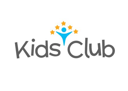 Kids club vector logo templateのイラスト素材