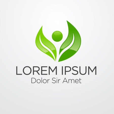 Nature logo template, vector illustrationのイラスト素材