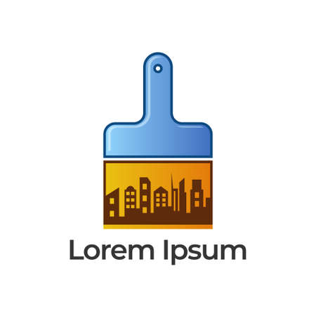 City Paint Logo Templateのイラスト素材