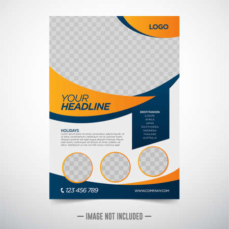 Travel Poster, flyer Design Templateのイラスト素材