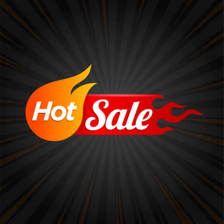 Hot Sale label badge templateのイラスト素材