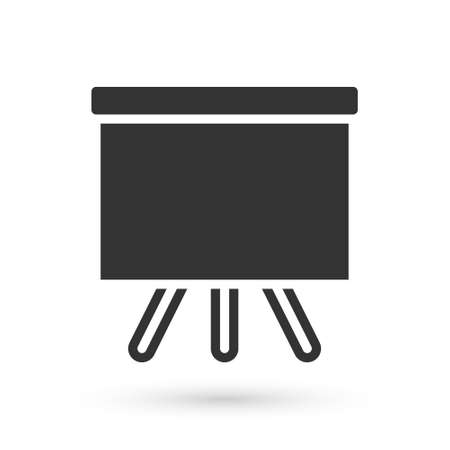 Grey Chalkboard icon isolated on white background. School Blackboard sign. Vectorのイラスト素材
