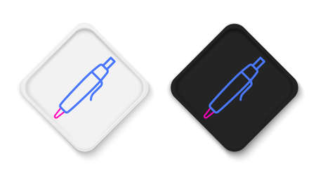 Line Pen icon isolated on white background. Colorful outline concept. Vectorのイラスト素材