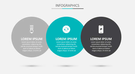 Set Recycle symbol, LED light bulb and Mobile phone with leaf. Business infographic template. Vectorのイラスト素材