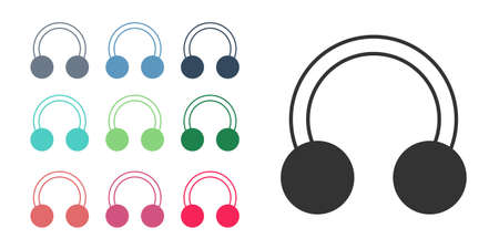 Black Piercing icon isolated on white background. Set icons colorful. Vectorのイラスト素材