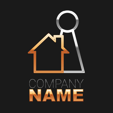 Line Chip for board game icon isolated on black background. Colorful outline concept. Vectorのイラスト素材