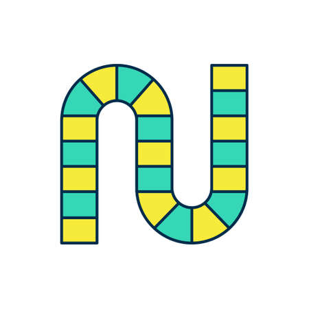 Filled outline Board game icon isolated on white background. Vectorのイラスト素材