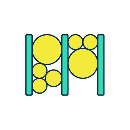 Filled outline Playground climbing equipment icon isolated on white background. Kid playground climb. Vectorのイラスト素材