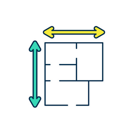 Filled outline House plan icon isolated on white background. Vectorのイラスト素材