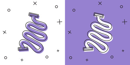 Set Racing track icon isolated on white and purple background. Vectorのイラスト素材