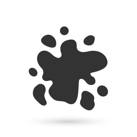 Grey Paint spray icon isolated on white background. Vectorのイラスト素材
