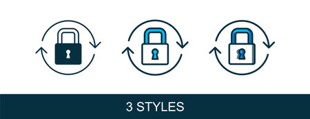 Filled outline Lock icon isolated on white background. Padlock sign. Security, safety, protection, privacy concept. Vector.のイラスト素材