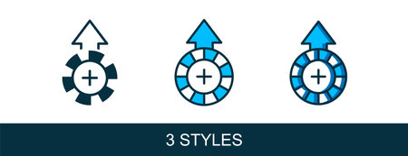 Filled outline Casino chips icon isolated on white background. Casino gambling. Vector.
