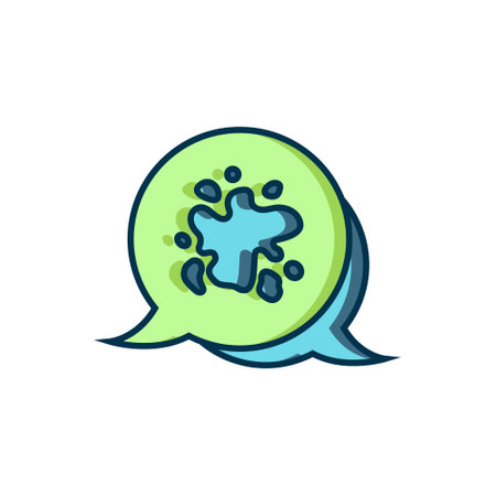 Filled outline Paint spray icon isolated on white background. Flat filled outline style with shadow. Vector.のイラスト素材