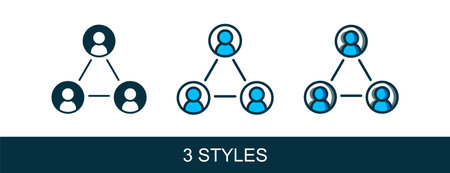 Filled outline Meeting icon isolated on white background. Business team meeting, discussion concept, analysis, content strategy. Presentation conference. Vector.のイラスト素材