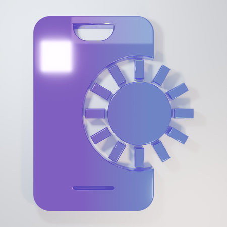 Purple-blue Online sports betting icon isolated on gray background. Sport bet bookmaker. Betting...