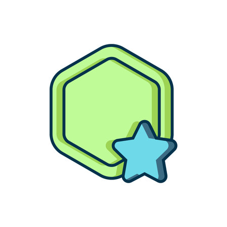 Filled outline Honeycomb icon isolated on white background. Honey cells symbol. Sweet natural food. Flat filled outline style with shadow. Vector.のイラスト素材