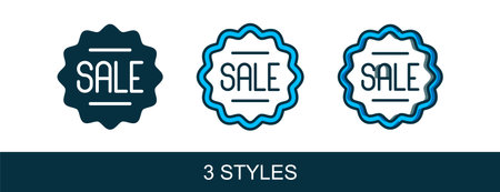 Filled outline Price tag with an inscription Sale icon isolated on white background. Badge for...