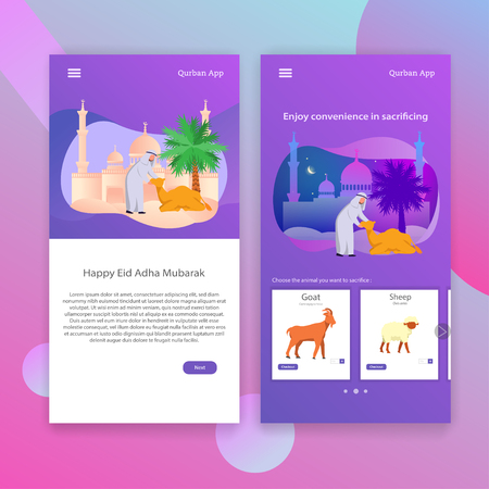 Qurban Islamic Tradition Sacrifice Eid Adha App Mobile User