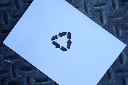 Earth day background concept. Save our word lettering. Go green campaignの写真素材
