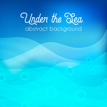 Underwater background, abctract vector illustrationのイラスト素材