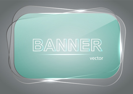Banner with a green shade.のイラスト素材