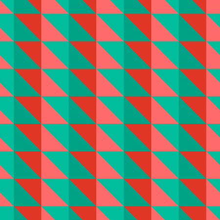 Red and green abstract pattern with trianglesのイラスト素材