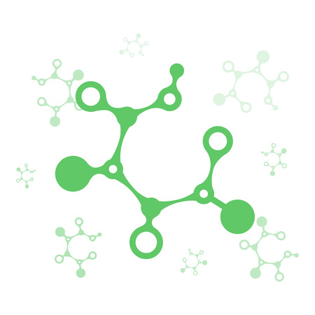 Prebiotic icon. Chemical structure of prebiotic substance symbol. Vector illustration healthcare concept.の写真素材